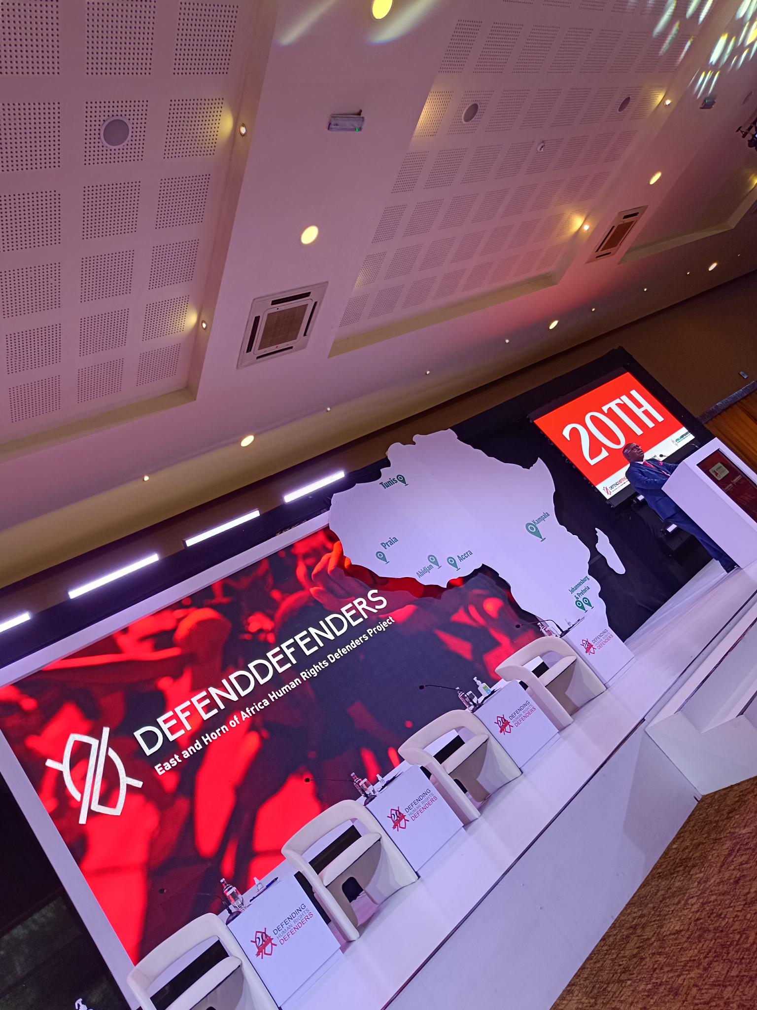 The DefendDefenders 20th Anniversary main stage