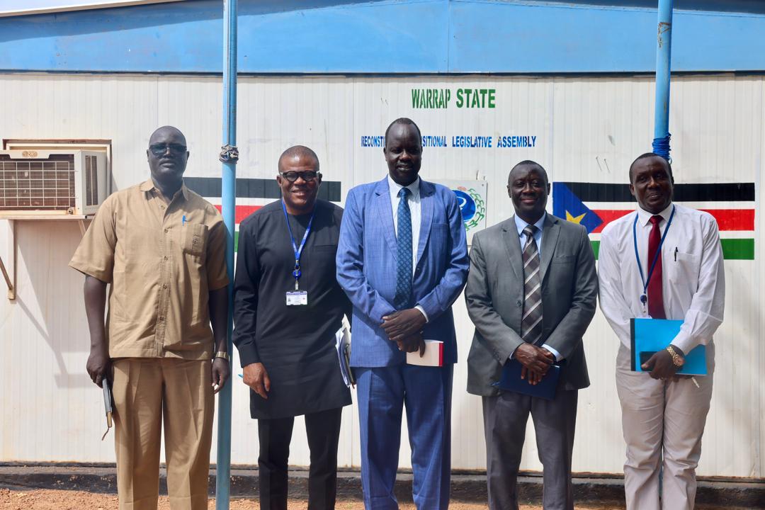 Dr. Gassama and team at the Warrap State Reconstituted Transitional Legislative Assembly