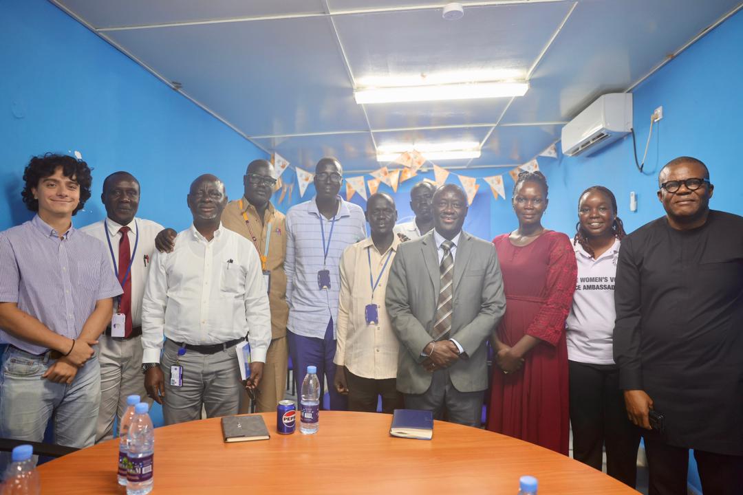 Group photo of UNMISS team with civil society stakeholders and women peace ambassadors in Warrap State